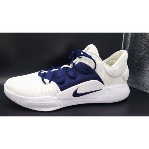 Nike Hyperdunk X Low TB Size 17.5 Basketball Shoes White Navy AT3867-105 main image 4